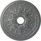 Ekena Millwork Rose and Ribbon Ceiling Medallion (Fits Canopies up to 4"), 23 5/8"OD x 4"ID x 1 1/2"P, Platinum CM23ROPLS - alternate 1